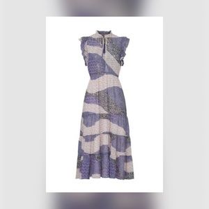 BB Dakota All Mixed Up Ruffle Midi Dress